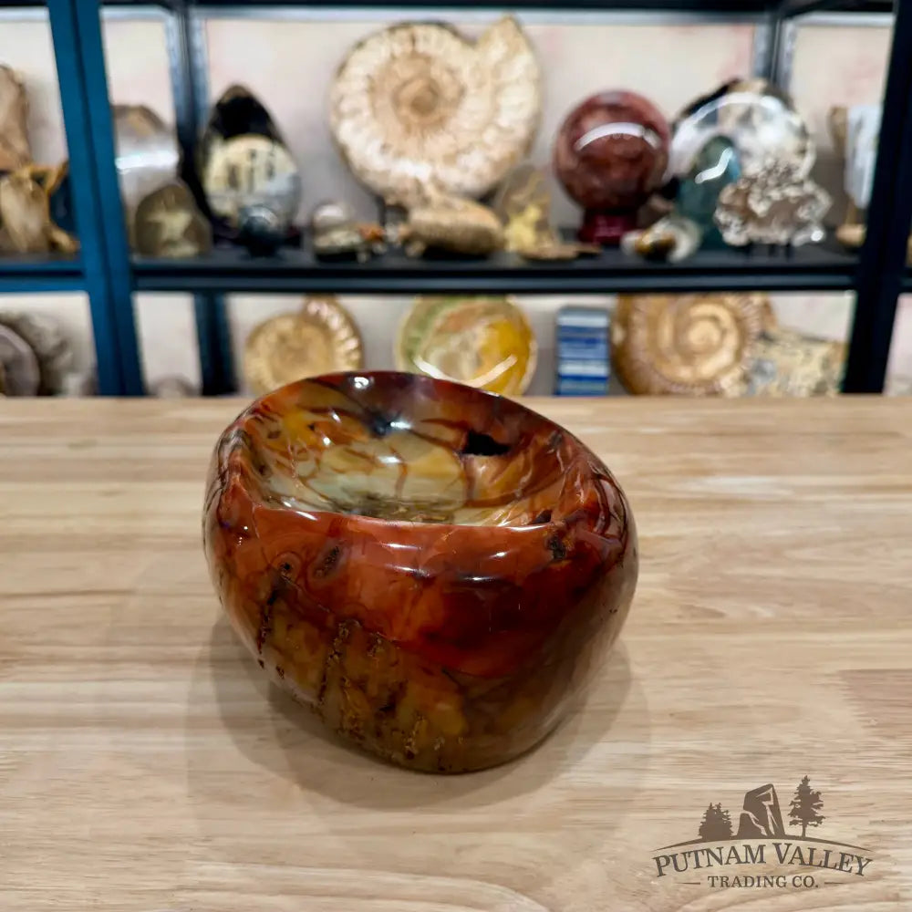 Reserve Handcrafted Carnelian Statement Bowl 8.58’’ | 9.6 lb - Bowl