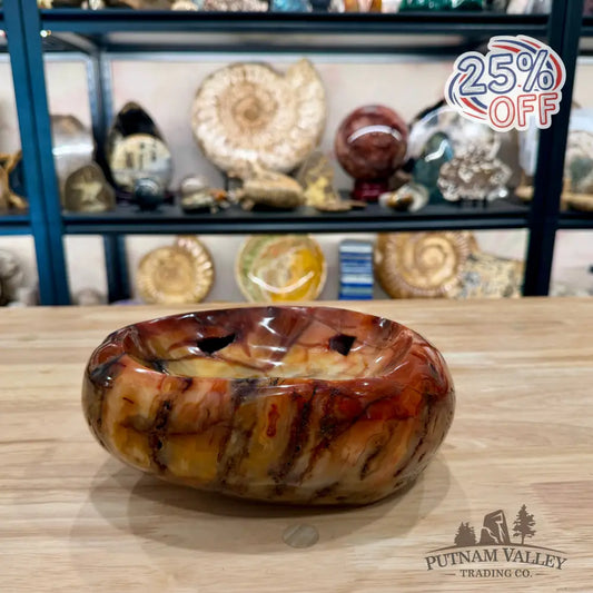 Reserve Handcrafted Carnelian Statement Bowl 8.58’’ | 9.6 lb - Bowl