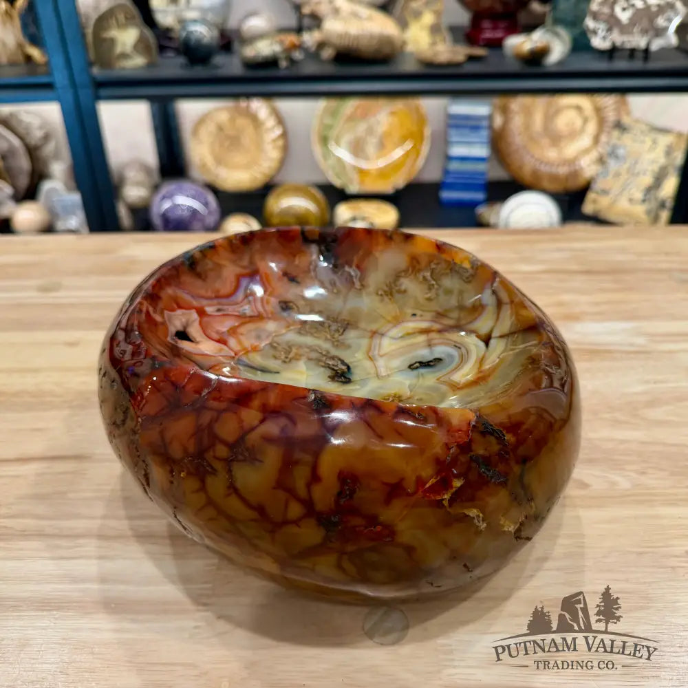 Reserve Handcrafted Carnelian Statement Bowl 9.33’’ | 15.98 lb - Bowl
