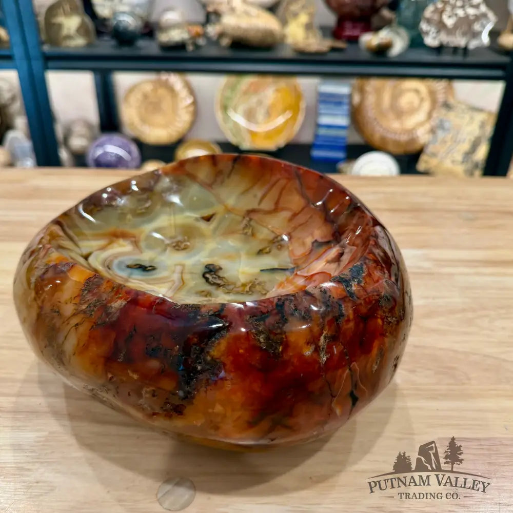 Reserve Handcrafted Carnelian Statement Bowl 9.33’’ | 15.98 lb - Bowl