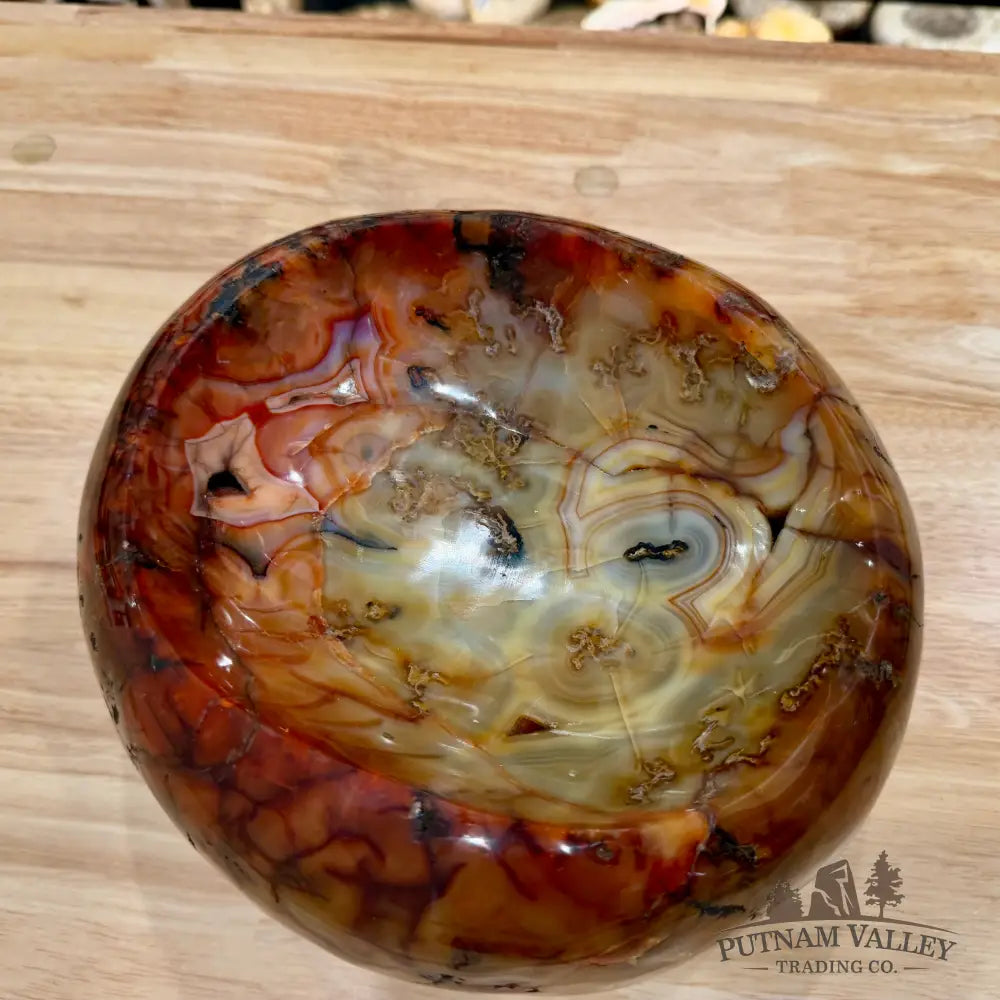 Reserve Handcrafted Carnelian Statement Bowl 9.33’’ | 15.98 lb - Bowl