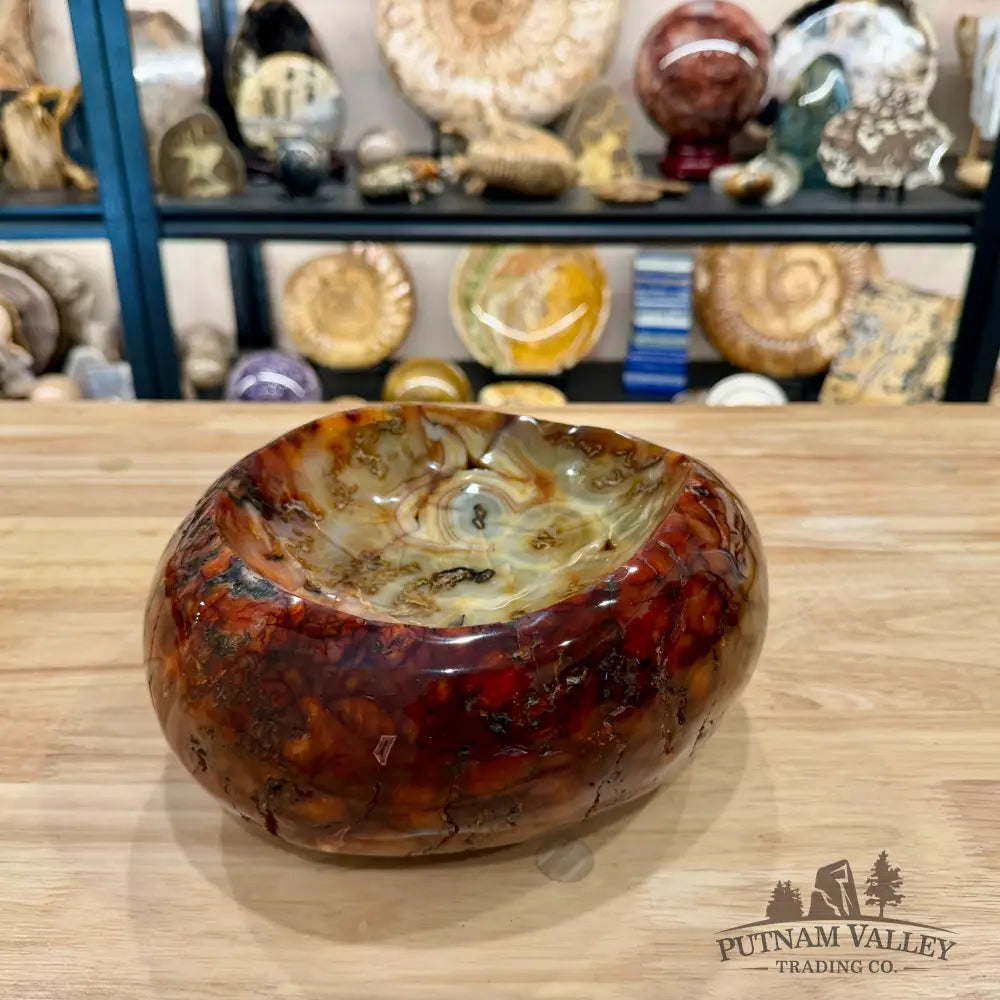Reserve Handcrafted Carnelian Statement Bowl 9.33’’ | 15.98 lb - Bowl