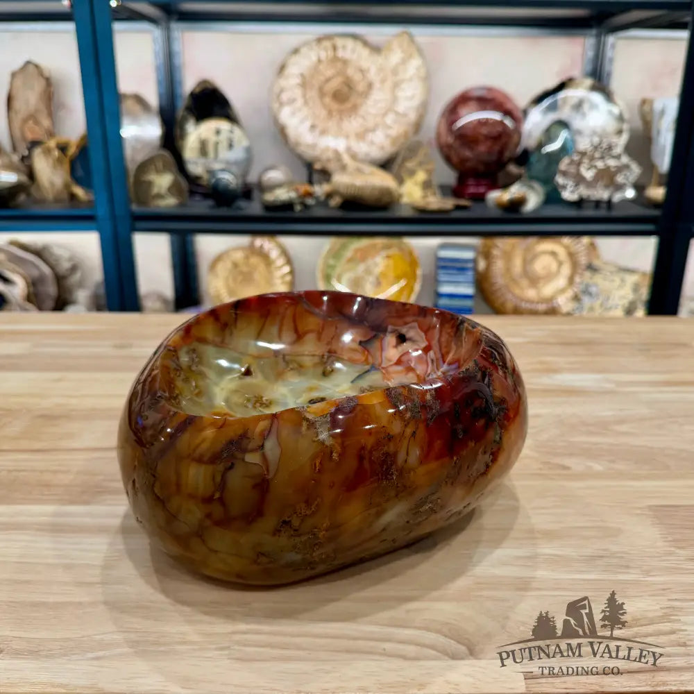 Reserve Handcrafted Carnelian Statement Bowl 9.33’’ | 15.98 lb - Bowl