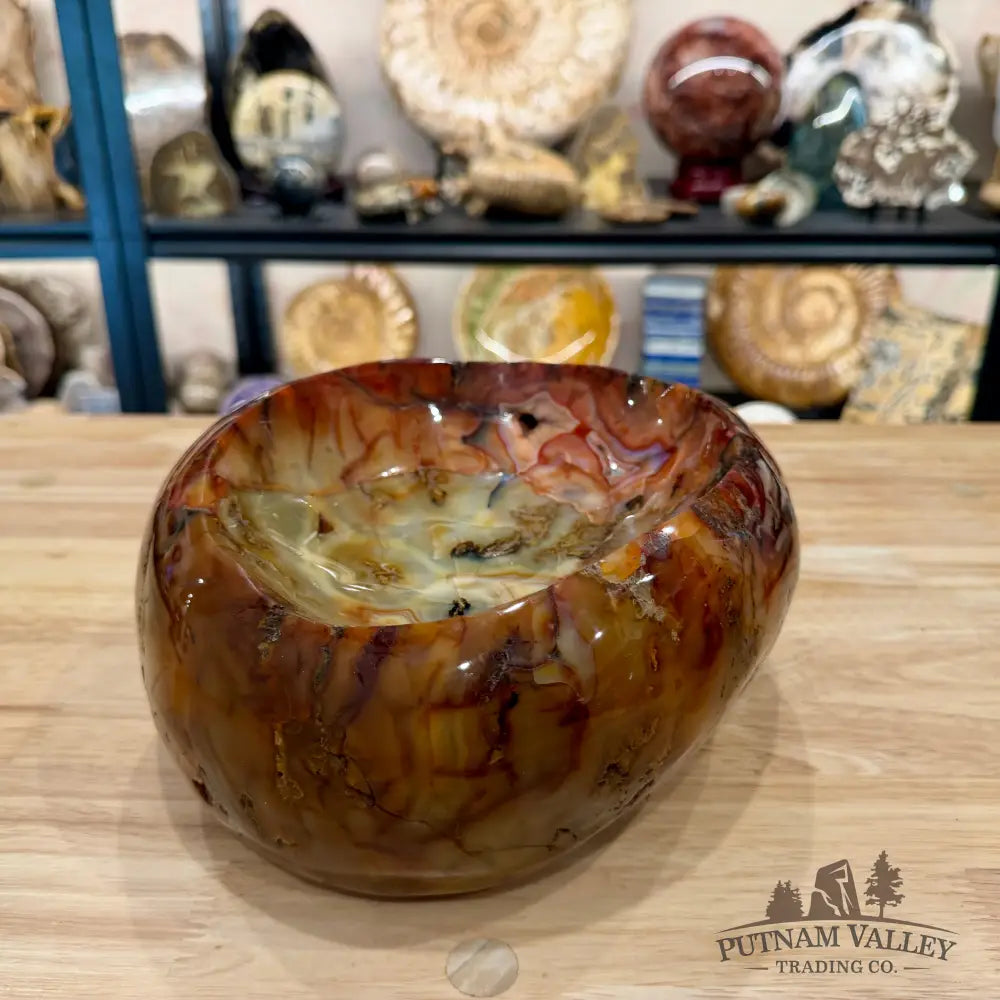 Reserve Handcrafted Carnelian Statement Bowl 9.33’’ | 15.98 lb - Bowl