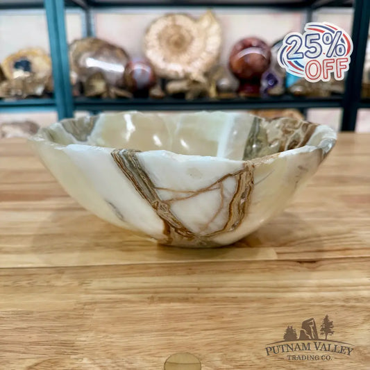 Mexican White Onyx Bowl Bowl