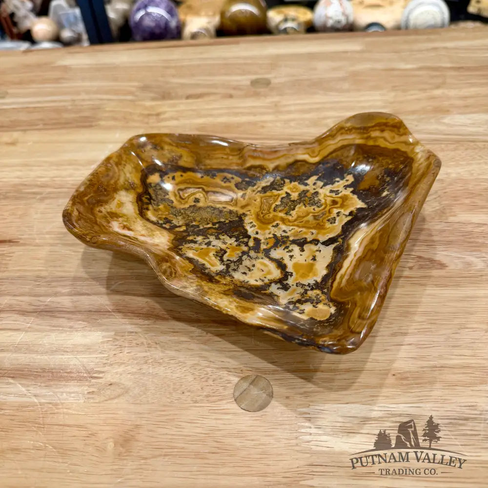 Reserve Handcrafted Moroccan Amber Onyx Bowl 8.5’’ - Bowl