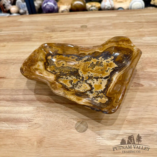 Reserve Handcrafted Moroccan Amber Onyx Bowl 8.5’’ - Bowl
