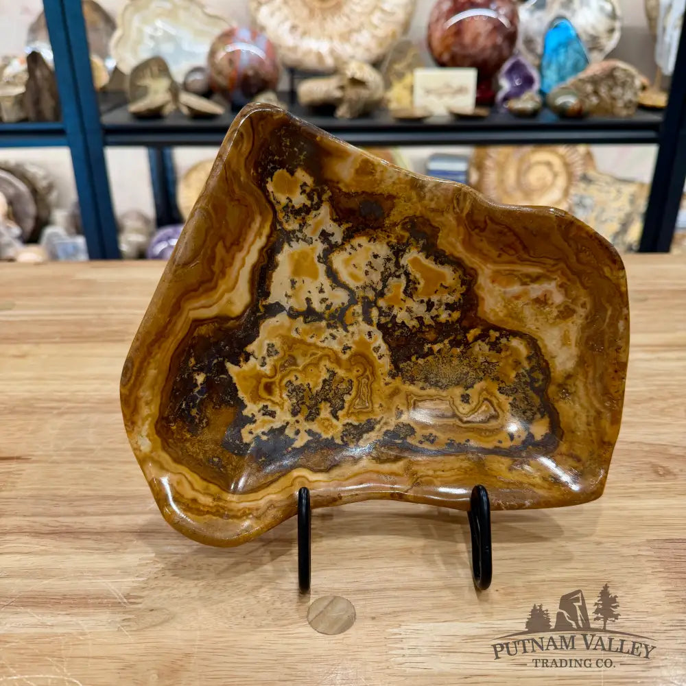 Reserve Handcrafted Moroccan Amber Onyx Bowl 8.5’’ - Bowl