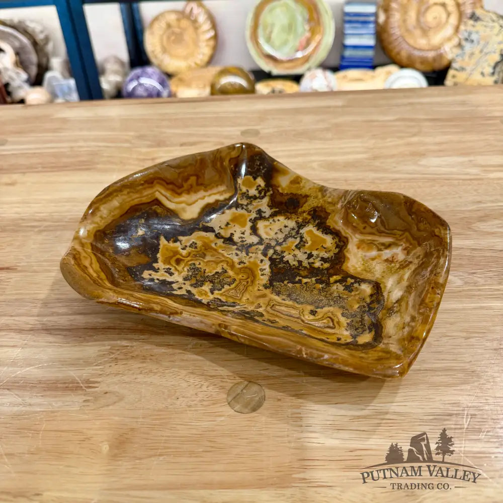 Reserve Handcrafted Moroccan Amber Onyx Bowl 8.5’’ - Bowl