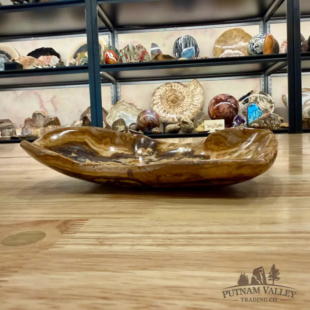 Reserve Handcrafted Moroccan Amber Onyx Bowl 8.5’’ - Bowl