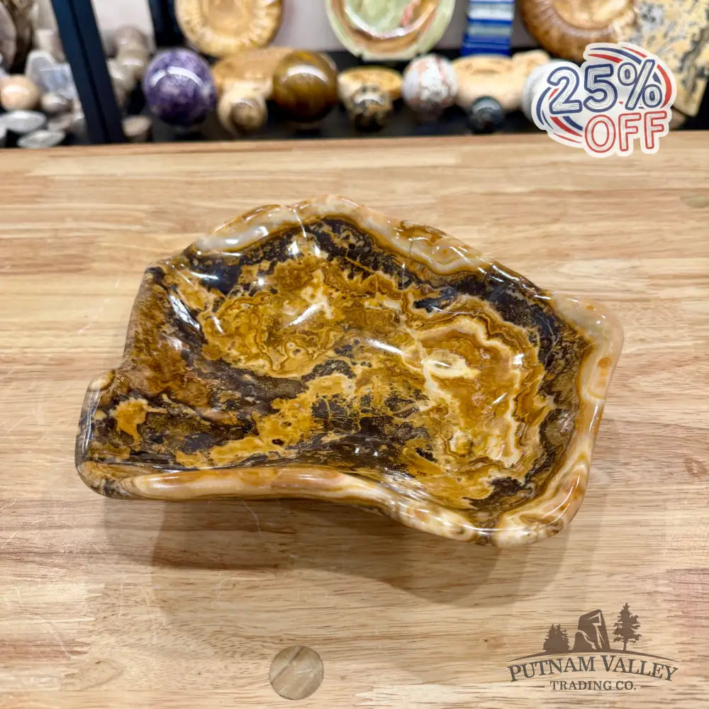 Moroccan Amber Onyx Bowl 9.8’’ - Bowl