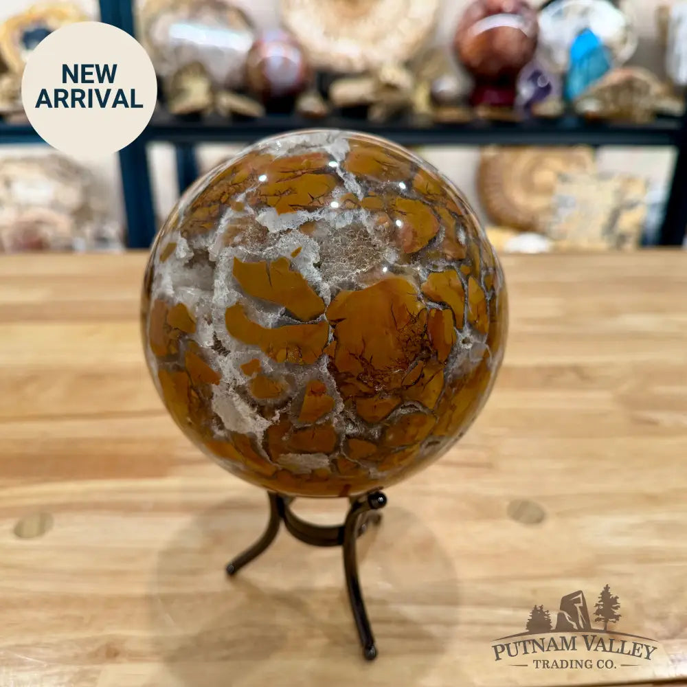 Indonesian Brecciated Jasper Sphere 5.23’’ Sphere