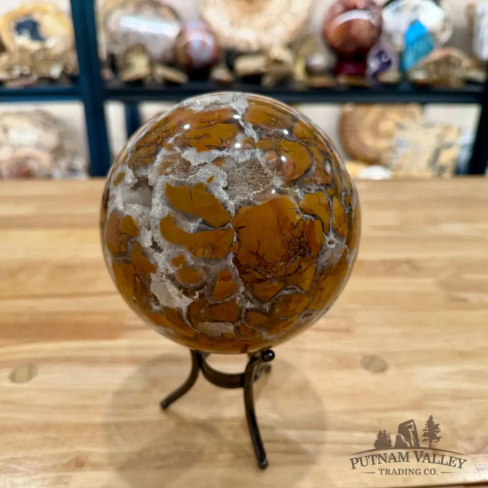 Indonesian Brecciated Jasper Sphere 5.23’’ Sphere