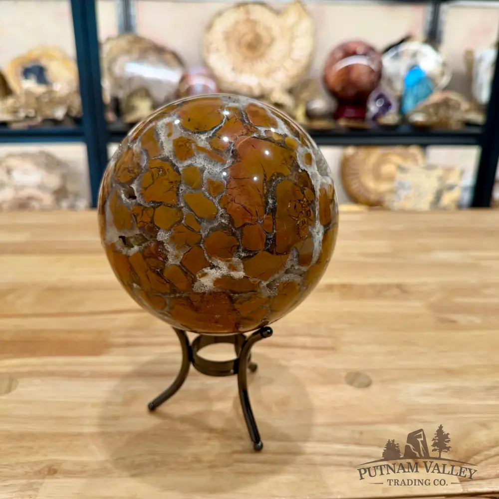 Indonesian Brecciated Jasper Sphere 5.23’’ Sphere