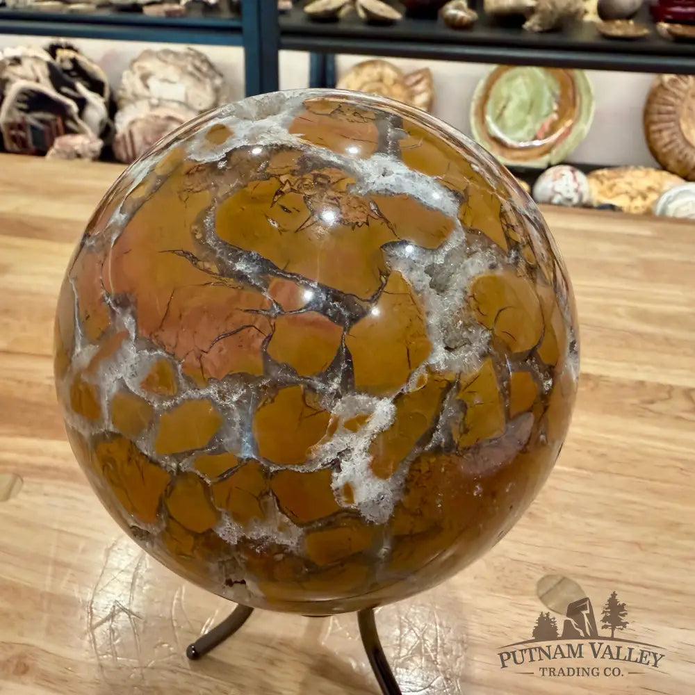 Indonesian Brecciated Jasper Sphere 5.23’’ Sphere