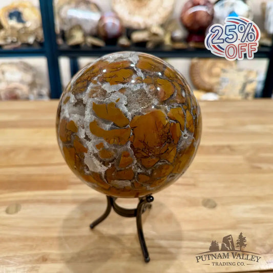 Indonesian Brecciated Jasper Sphere 5.23’’ Sphere