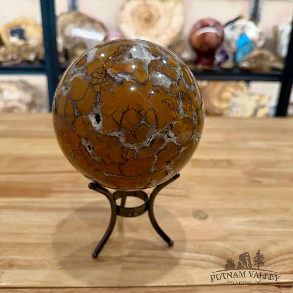 Indonesian Brecciated Jasper Sphere 5.23’’ Sphere
