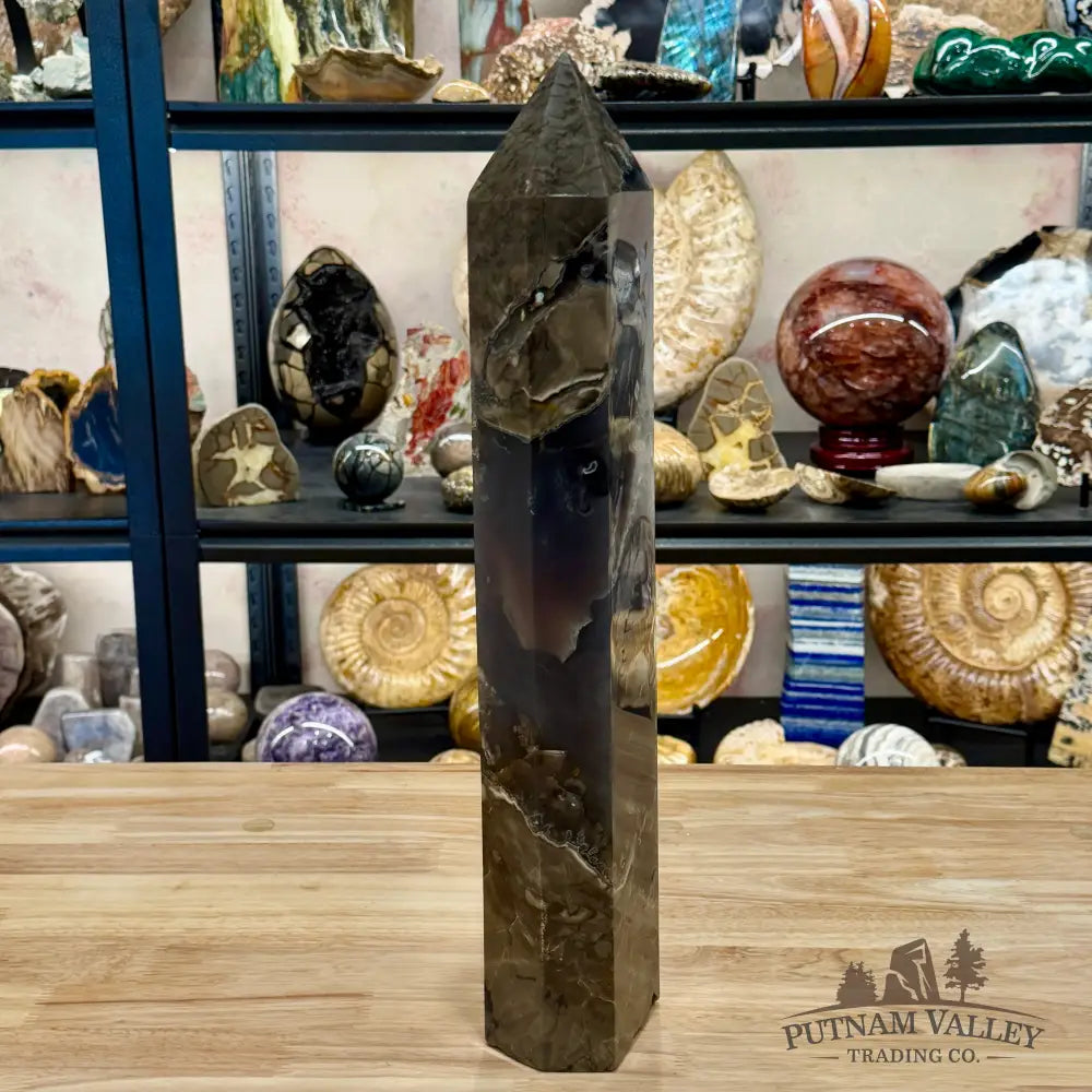 Reserve Indonesian Volcano Agate Statement Tower 17.75’’ - Tower