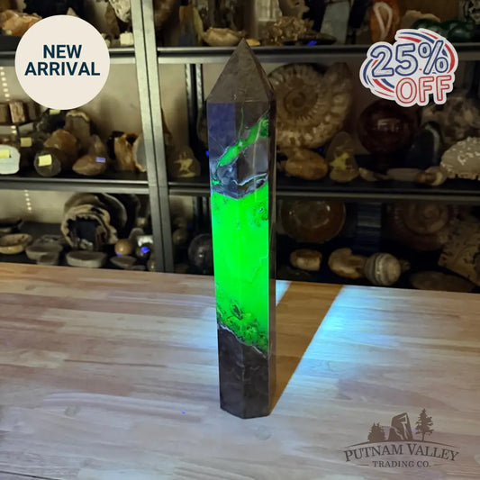 Reserve Indonesian Volcano Agate Statement Tower 17.75’’ - Tower