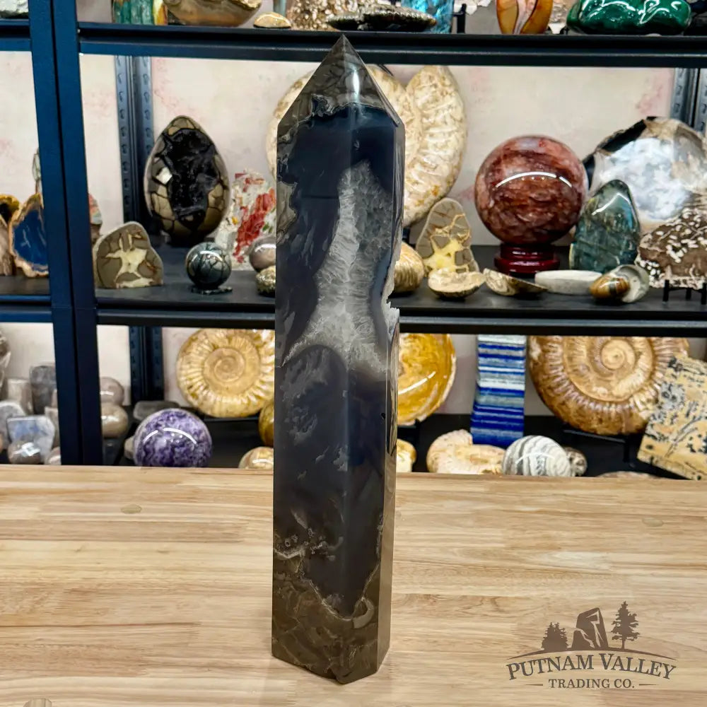 Reserve Indonesian Volcano Agate Statement Tower 17.75’’ - Tower