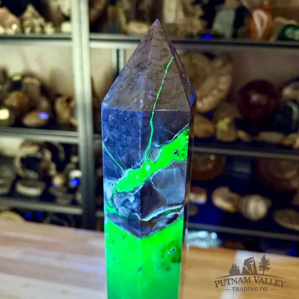 Reserve Indonesian Volcano Agate Statement Tower 17.75’’ - Tower
