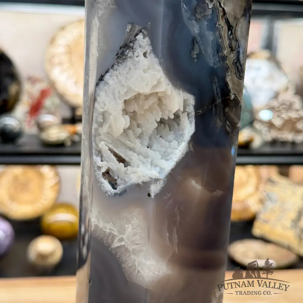 Reserve Indonesian Volcano Agate Statement Tower 17.75’’ - Tower