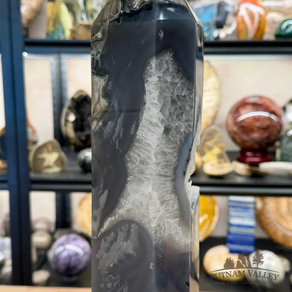Reserve Indonesian Volcano Agate Statement Tower 17.75’’ - Tower