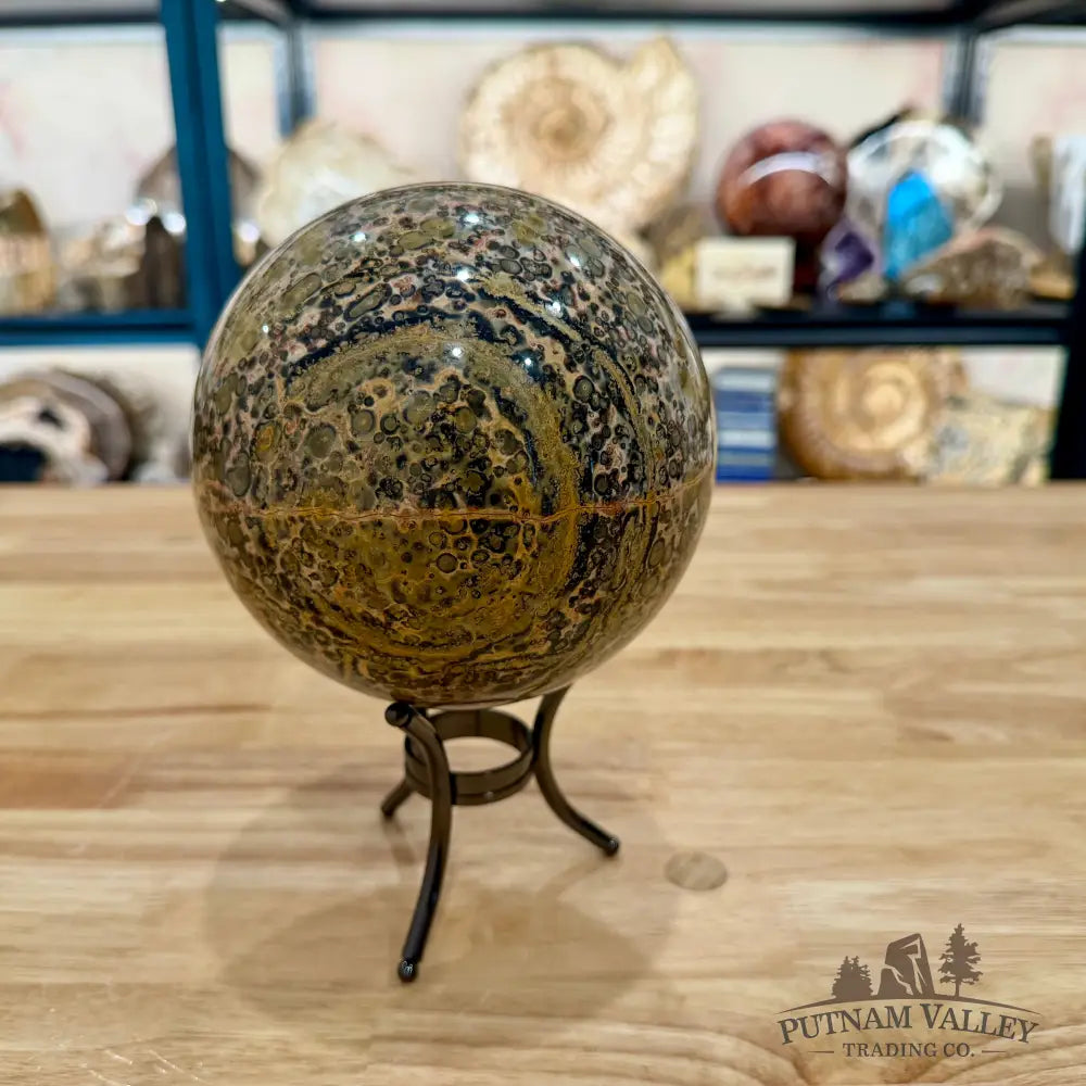 Reserve Leopard Skin Japser Sphere 5.36’’ - Sphere