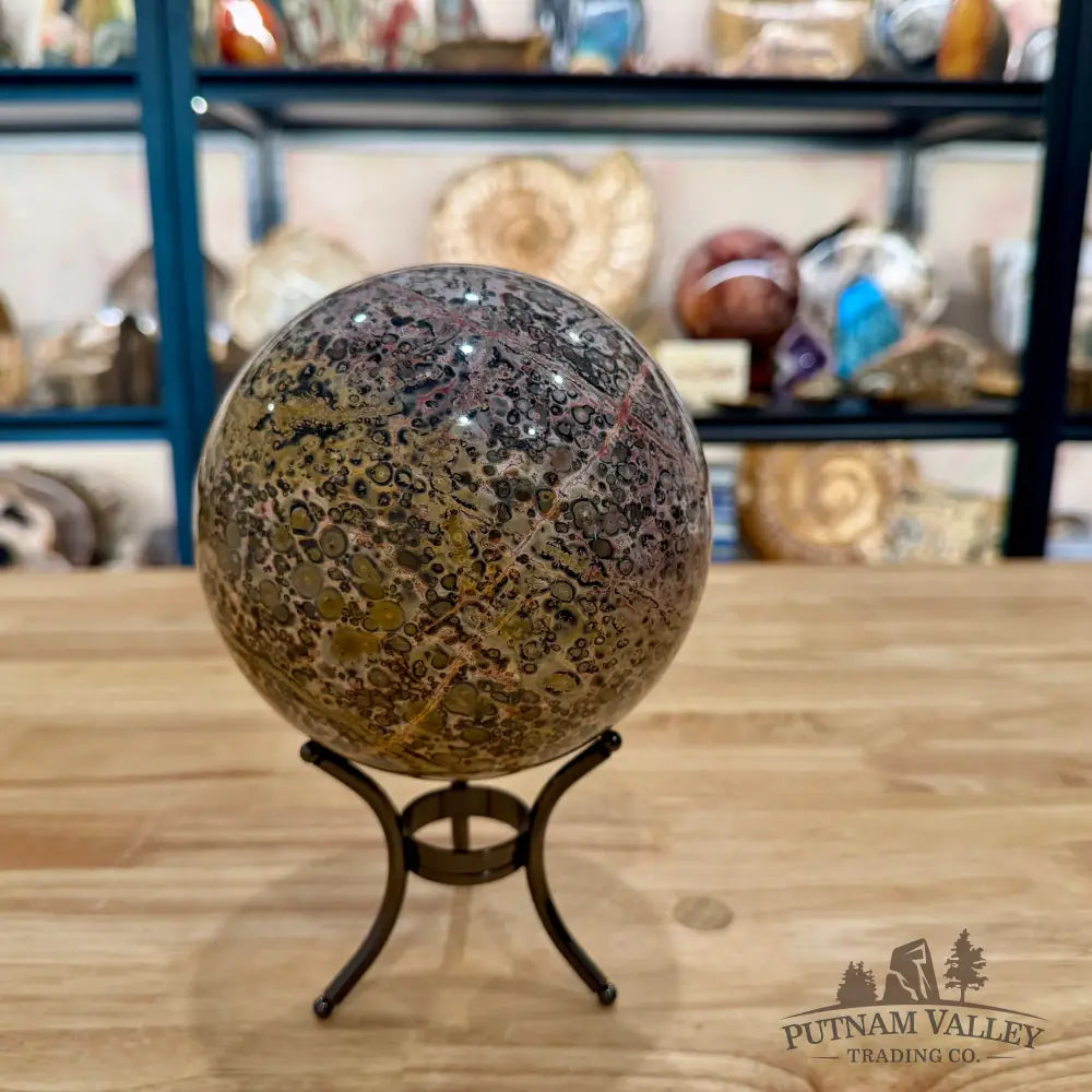 Reserve Leopard Skin Japser Sphere 5.36’’ - Sphere