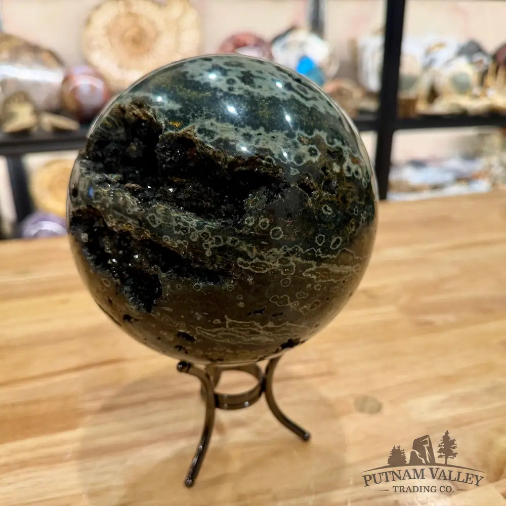 Reserve Madagascar 8th Vein Ocean Jasper Sphere 6.13’’ Sphere