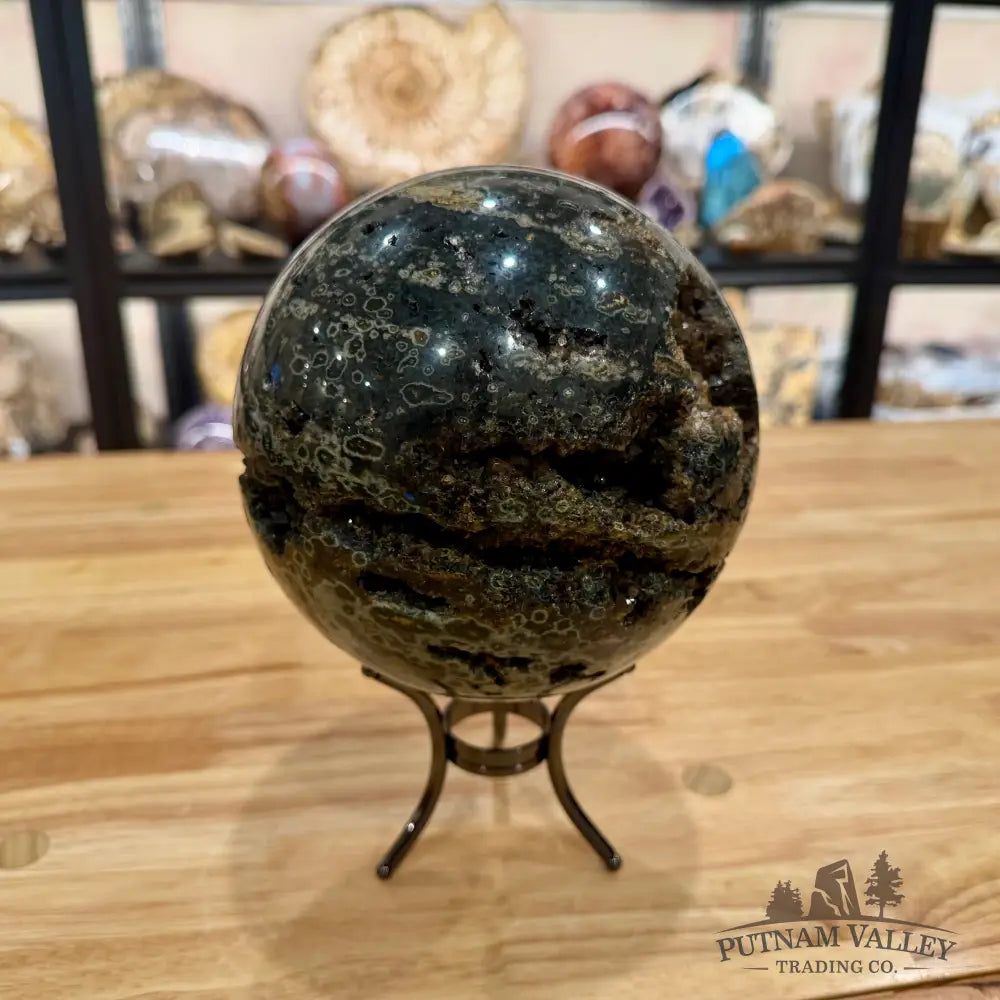 Reserve Madagascar 8th Vein Ocean Jasper Sphere 6.13’’ Sphere