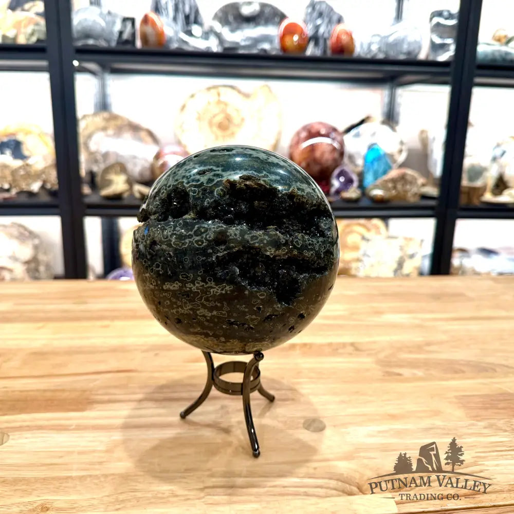 Reserve Madagascar 8th Vein Ocean Jasper Sphere 6.13’’ Sphere