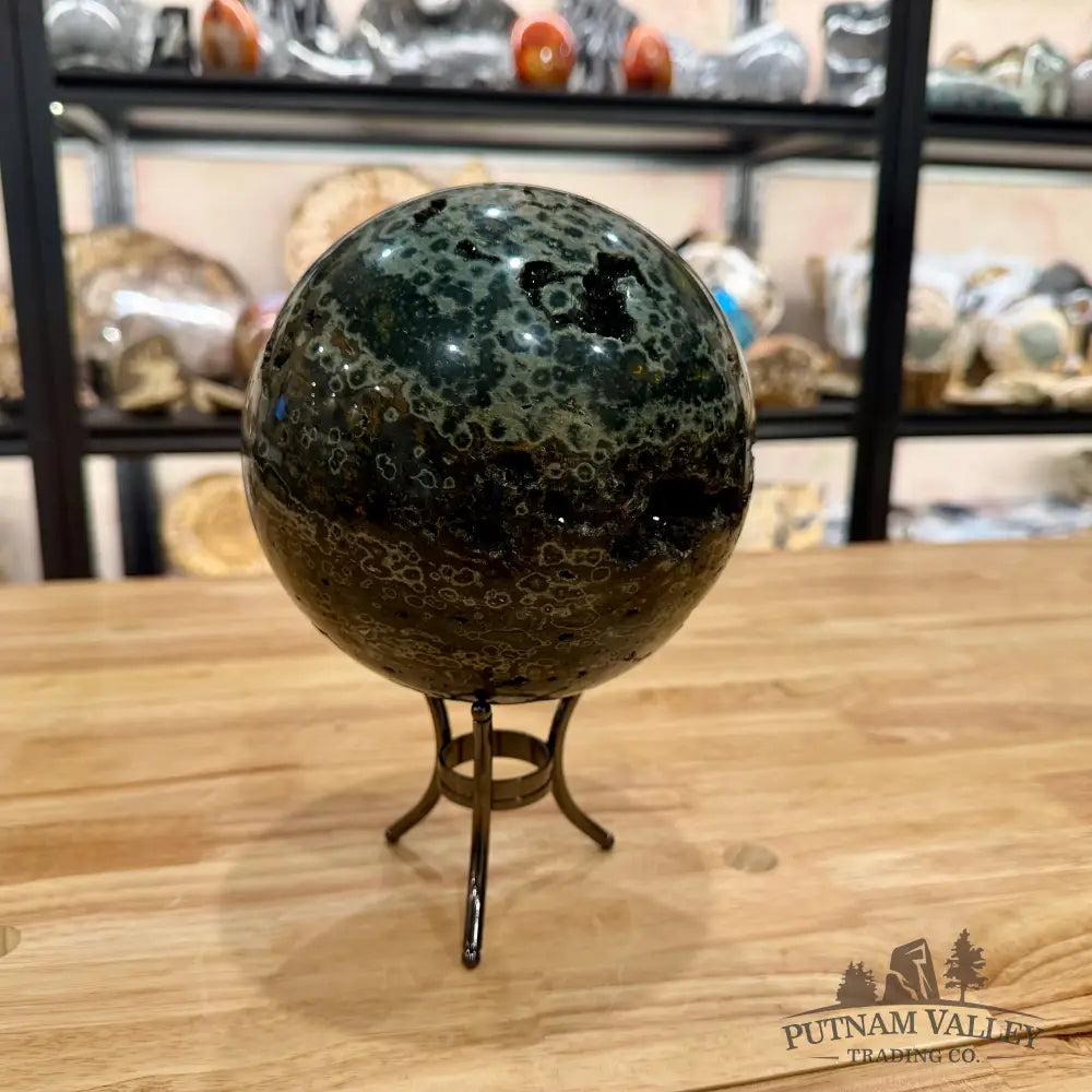 Reserve Madagascar 8th Vein Ocean Jasper Sphere 6.13’’ Sphere