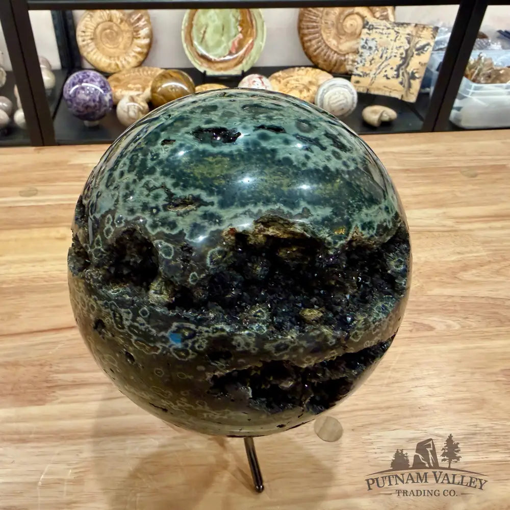 Reserve Madagascar 8th Vein Ocean Jasper Sphere 6.13’’ Sphere