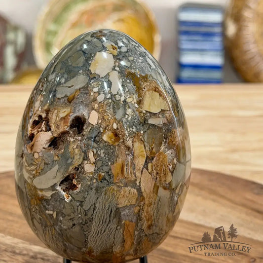 Reserve Madagascar Ibis Jasper Egg 4.27’’ - Sphere
