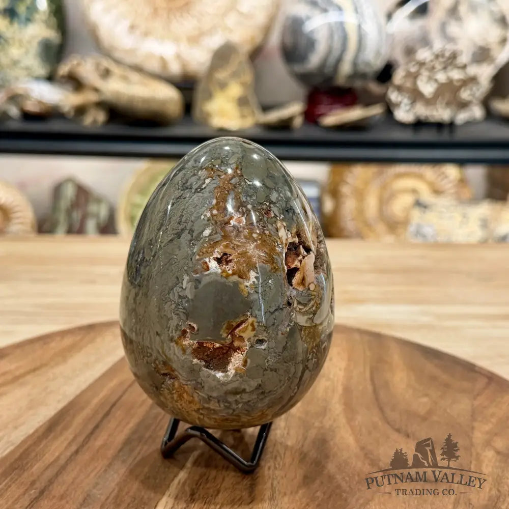 Reserve Madagascar Ibis Jasper Egg 4.27’’ - Sphere