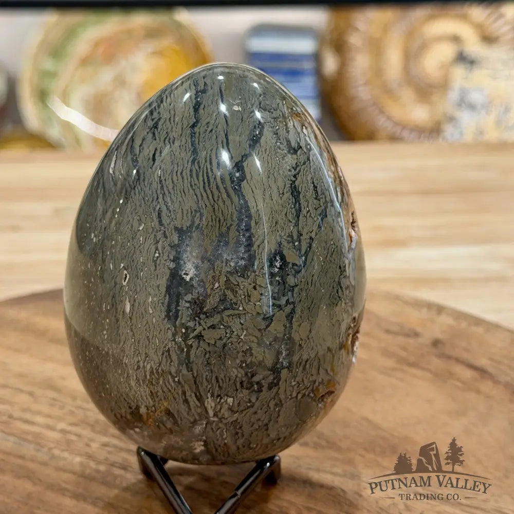 Reserve Madagascar Ibis Jasper Egg 4.27’’ - Sphere