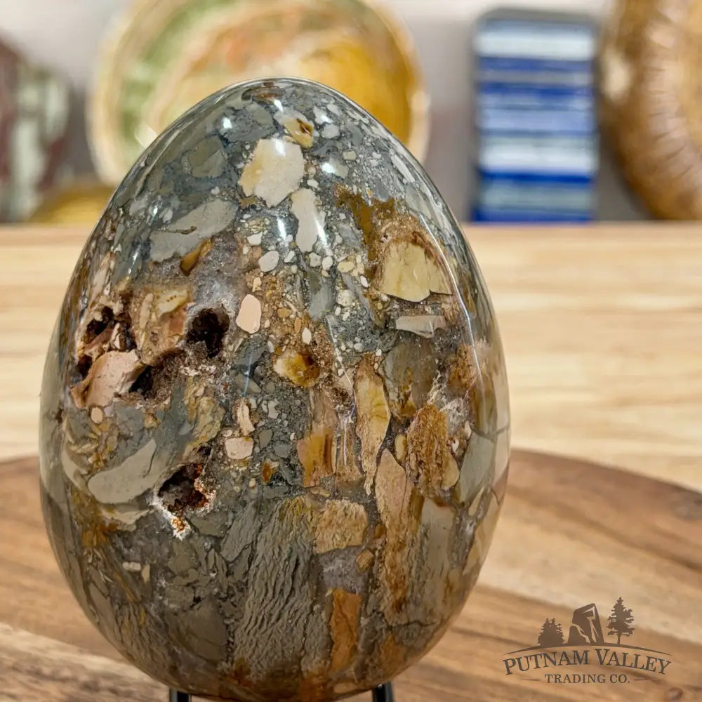 Reserve Madagascar Ibis Jasper Egg 4.27’’ - Sphere
