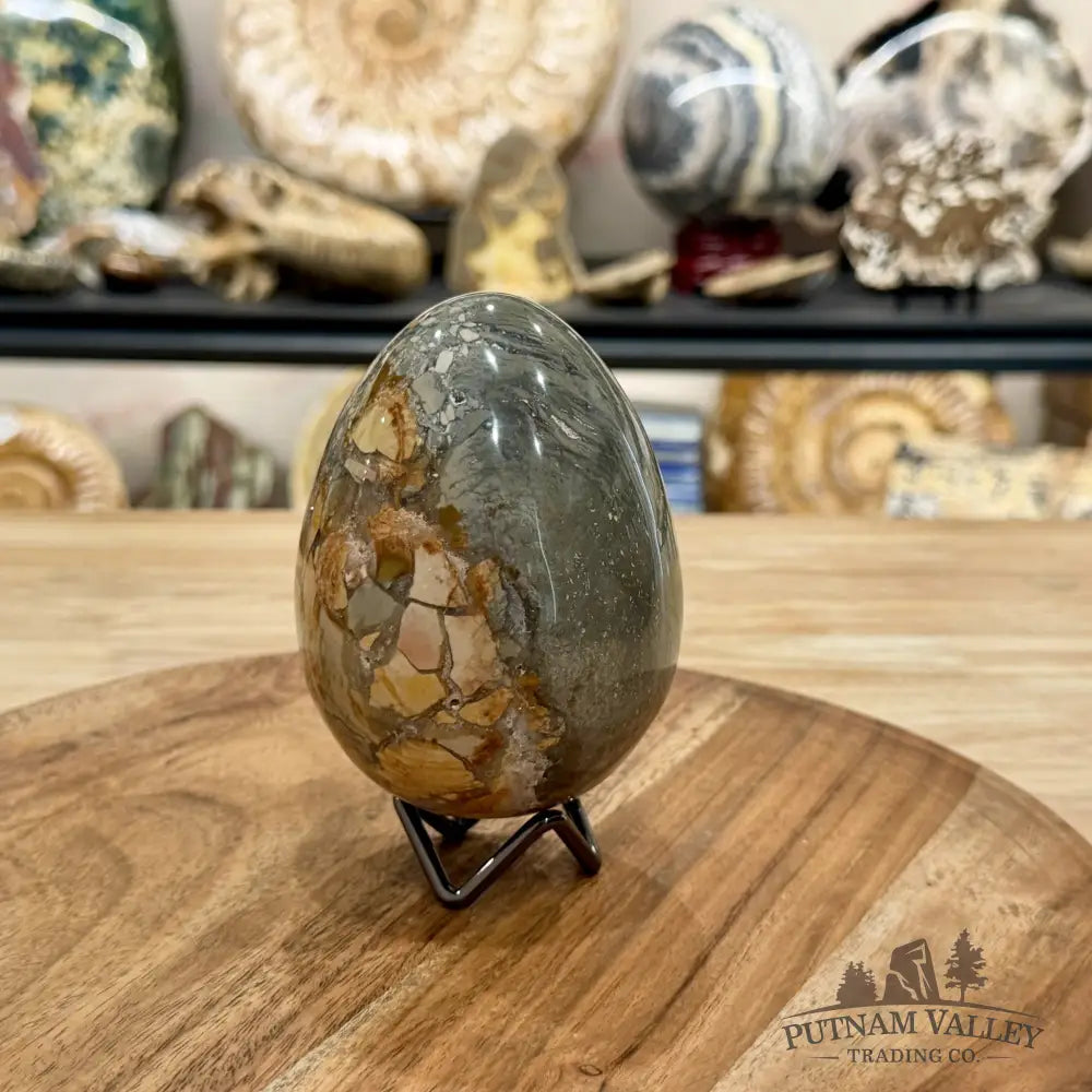 Reserve Madagascar Ibis Jasper Egg 4.27’’ - Sphere