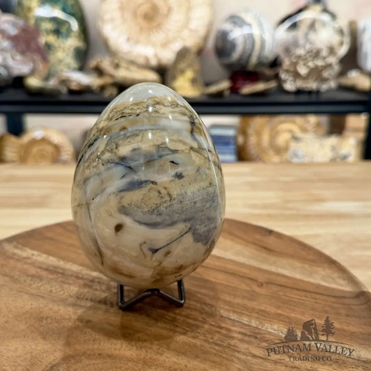 Reserve Madagascar Ibis Jasper Egg 4.57’’ - Sphere