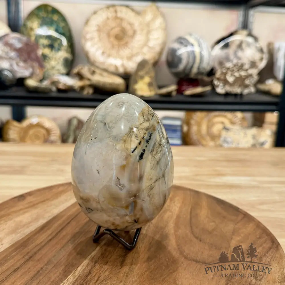 Reserve Madagascar Ibis Jasper Egg 4.57’’ - Sphere