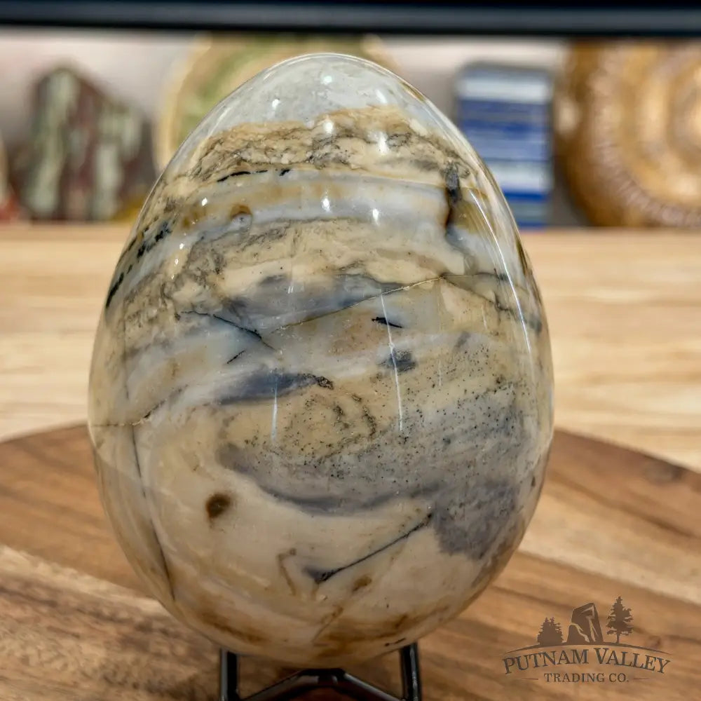 Reserve Madagascar Ibis Jasper Egg 4.57’’ - Sphere