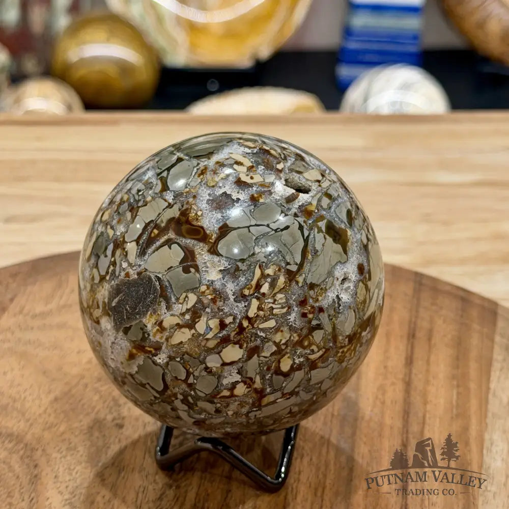 Reserve Madagascar Ibis Jasper Sphere 3.41’’ - Sphere