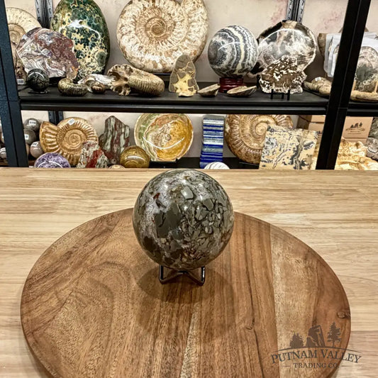 Reserve Madagascar Ibis Jasper Sphere 3.41’’ - Sphere