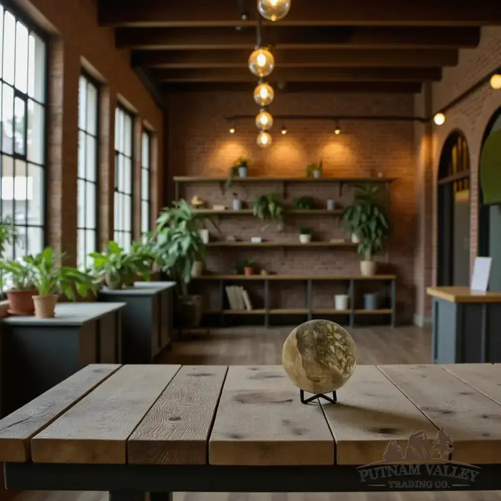 Real Reserve Petrified Wood Sphere 3.3" - Putnam Valley Trading Co.