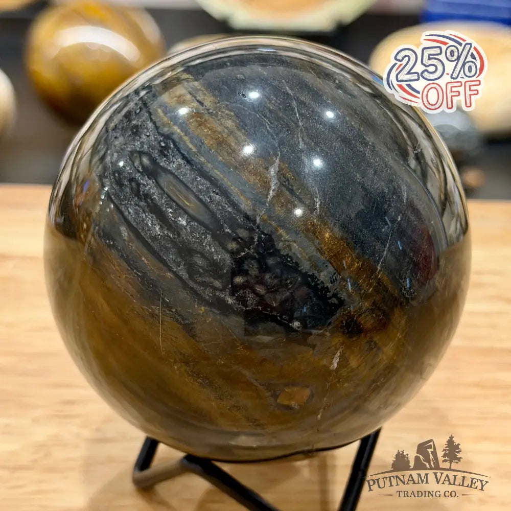 Reserve Madagascar Petrified Wood Sphere 3.55’’ - Sphere