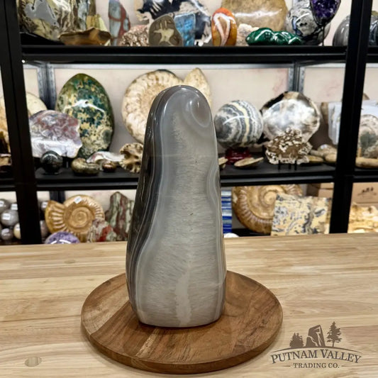 Madagascar Polished Agate Table Accent with Quartz Center 11.8’’ - Accent