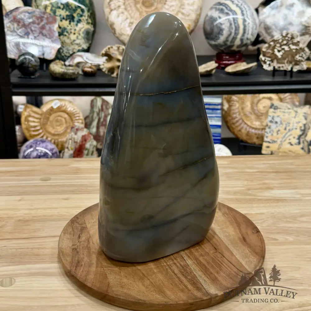 Madagascar Polished Agate Table Accent with Quartz Center 11.8’’ - Accent