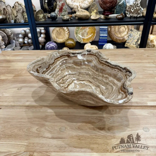 Reserve Mexican Chocolate Onyx Rustic Bowl 15.5’’ - Bowl