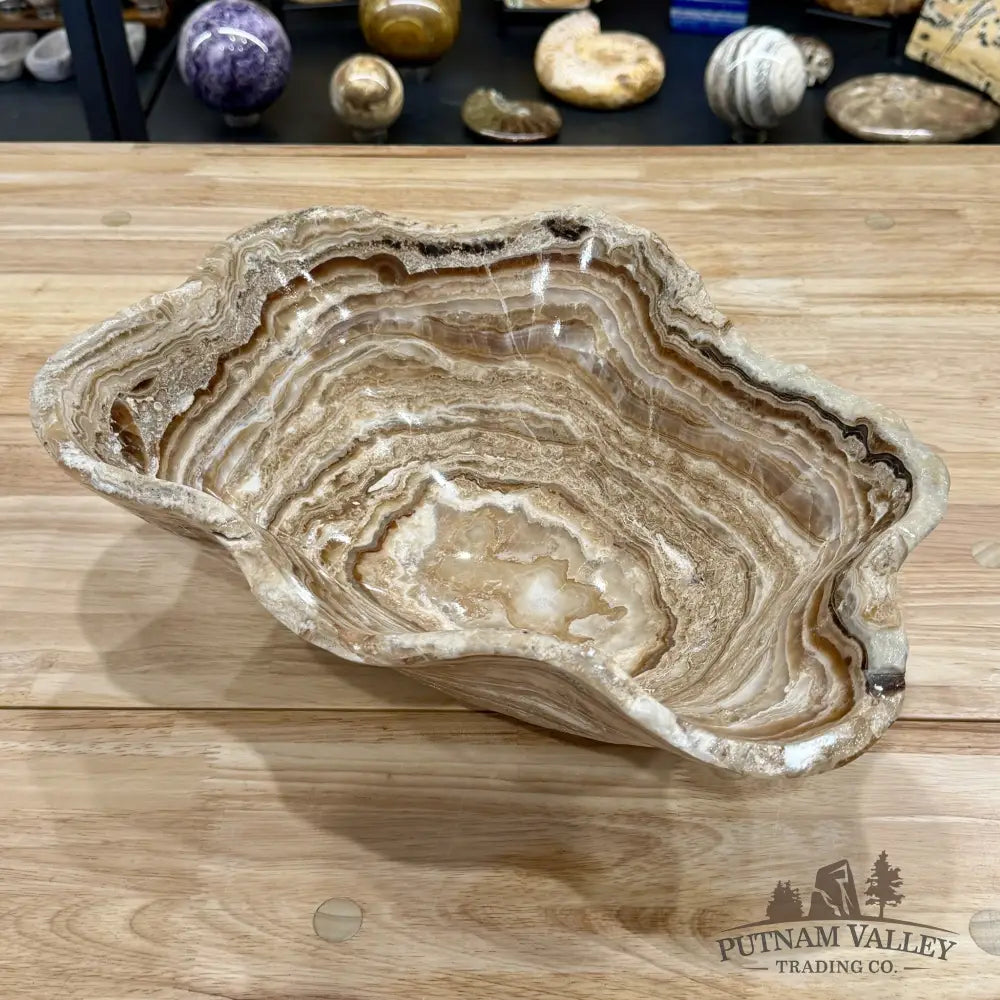 Reserve Mexican Chocolate Onyx Rustic Bowl 15.5’’ - Bowl